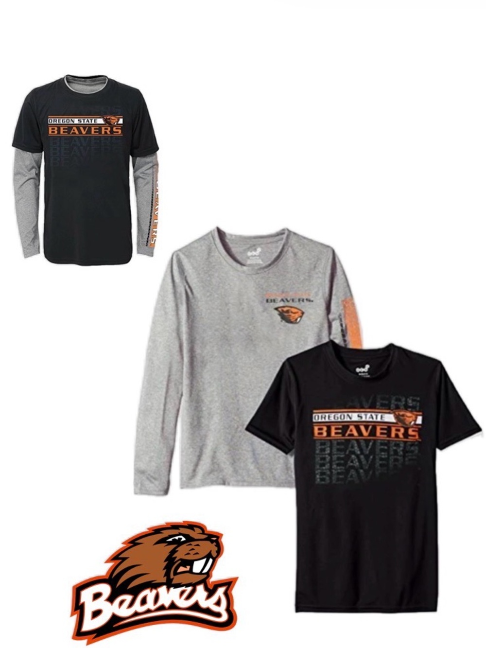 NWT Lot of 2x [Gen2] Oregon State Beavers NCAA Shirts/Short Sleeve Youth XL (18)